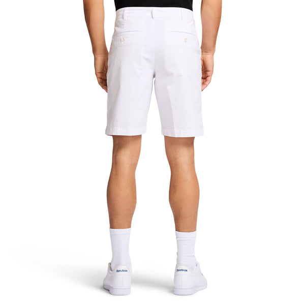 SALTWATER FLAT FRONT TWILL SHORT 9.5" - BRIGHT WHITE