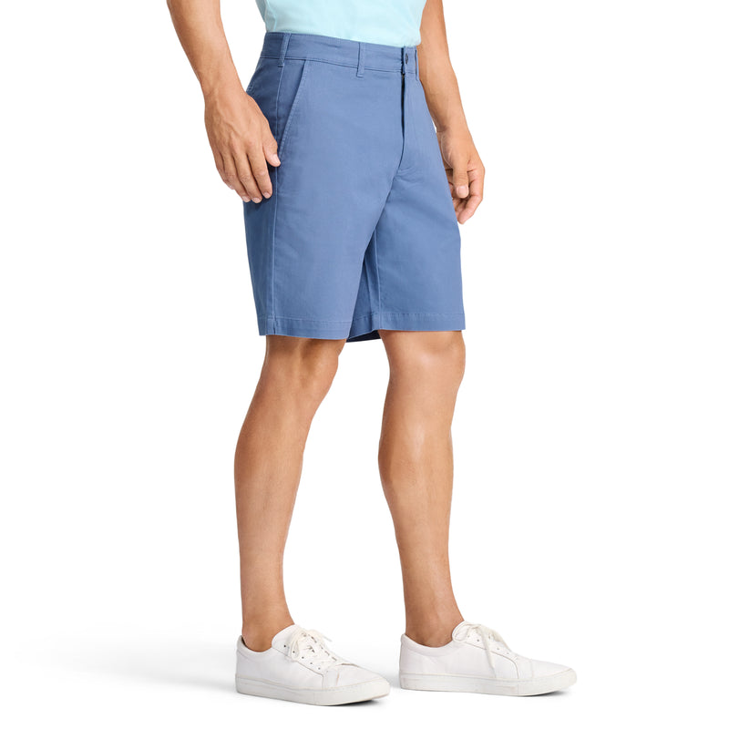 SALTWATER 9.5" FLAT FRONT CHINO SHORT - BIJOU BLUE