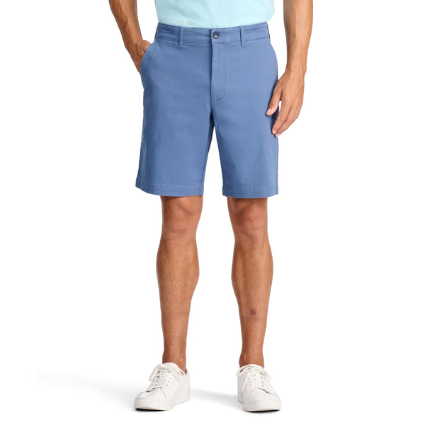 SALTWATER 9.5" FLAT FRONT CHINO SHORT - BIJOU BLUE