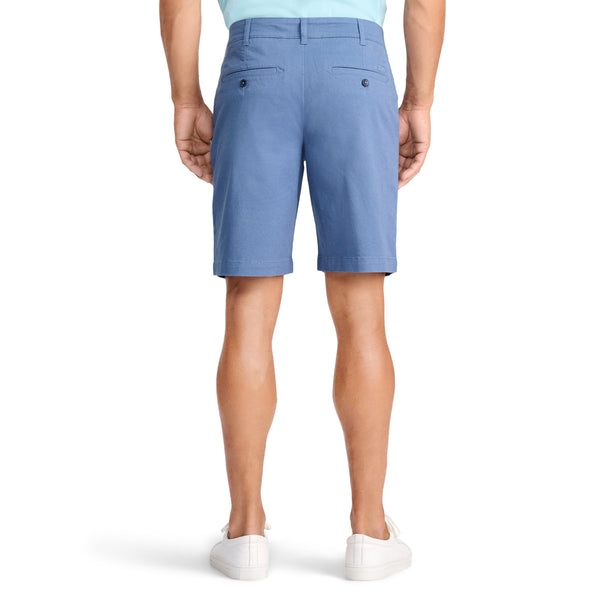 SALTWATER FLAT FRONT TWILL SHORT 9.5" - BIJOU BLUE