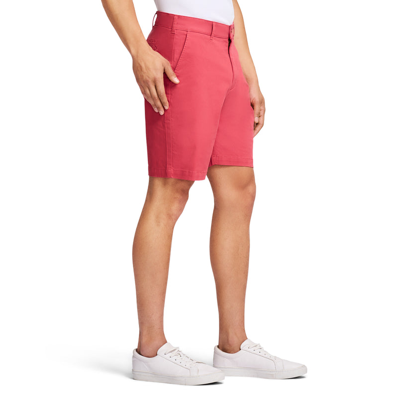 SALTWATER FLAT-FRONT TWILL SHORT 9.5" - SALTWATER RED