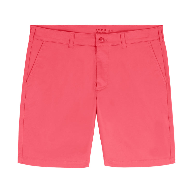 SALTWATER 9.5" FLAT FRONT CHINO SHORT - SALTWATER RED