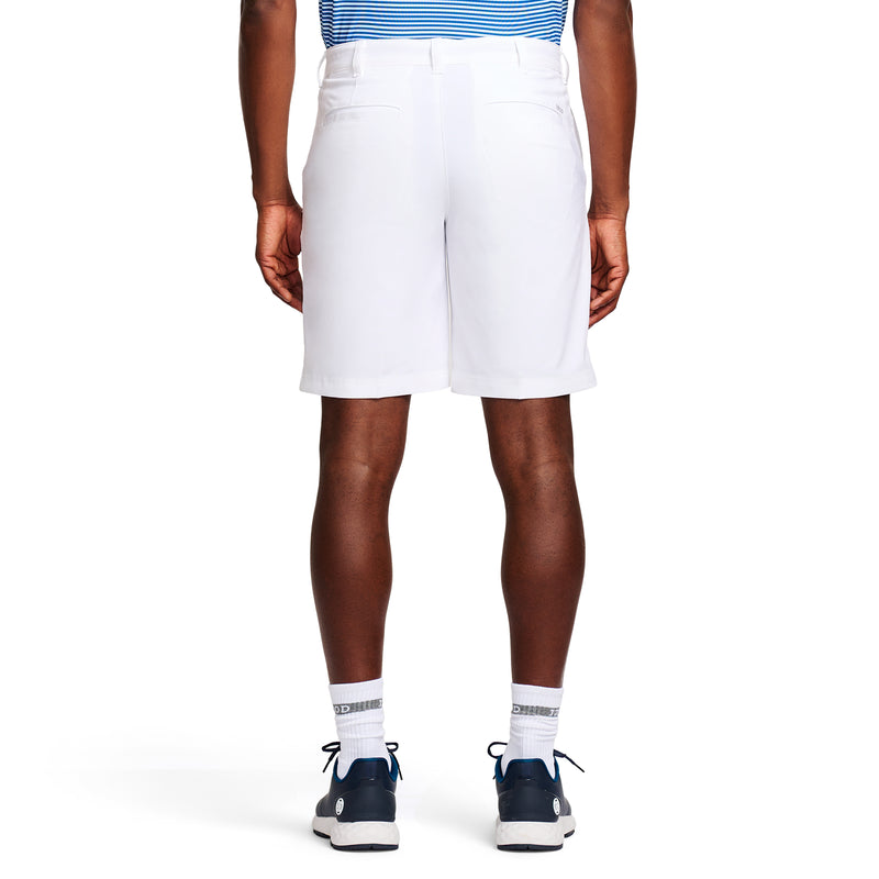 SWINGFLEX FLAT FRONT STRAIGHT FIT SHORT BRIGHT WHITE IZOD