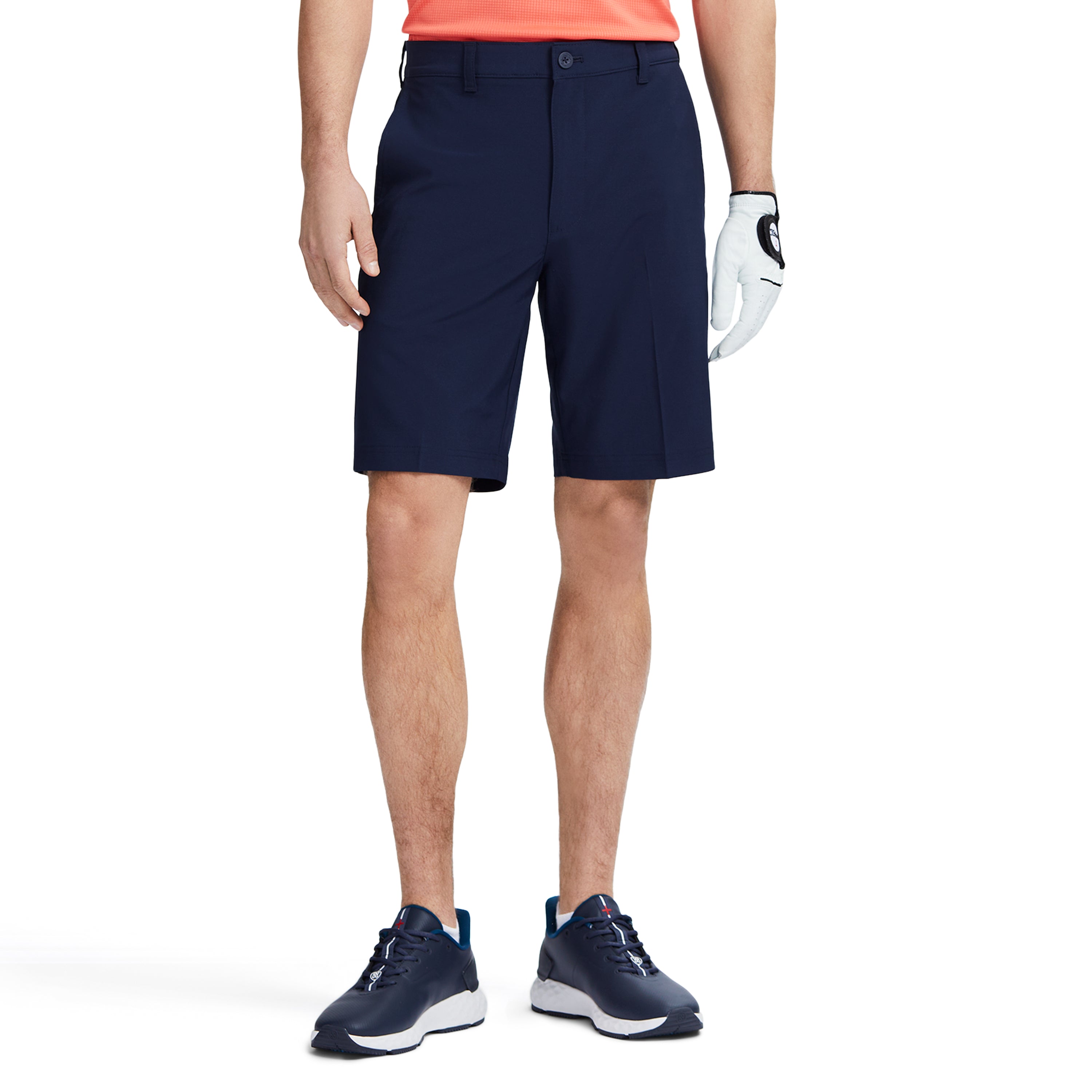 SWINGFLEX FLAT FRONT STRAIGHT FIT SHORT NAVY BLAZER – IZOD