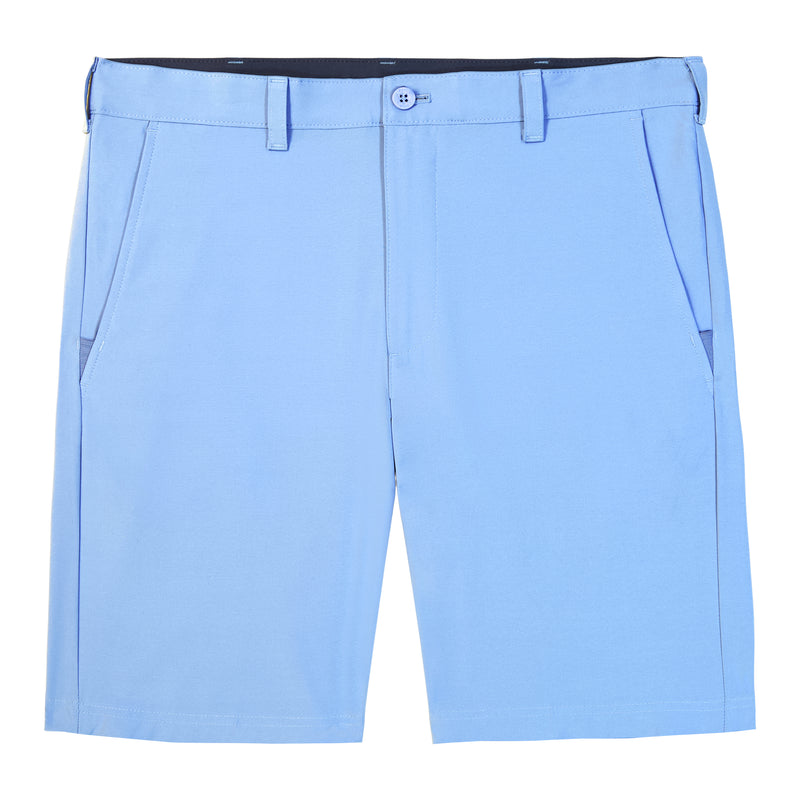 SWINGFLEX FLAT-FRONT STRAIGHT FIT SHORT - CORNFLOWER BLUE