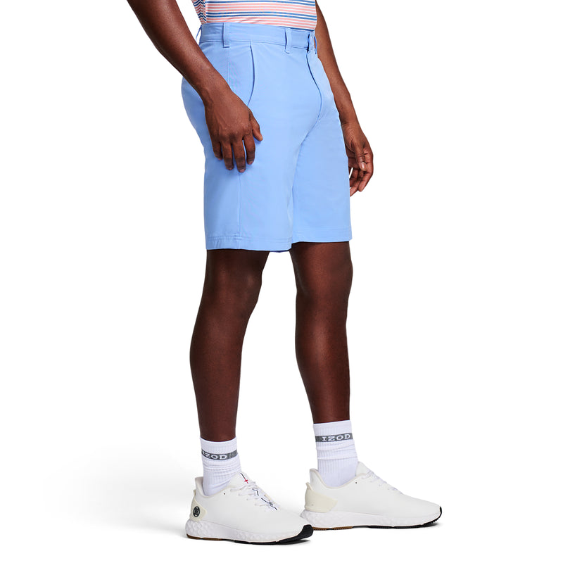 SWINGFLEX FLAT-FRONT STRAIGHT FIT SHORT - CORNFLOWER BLUE