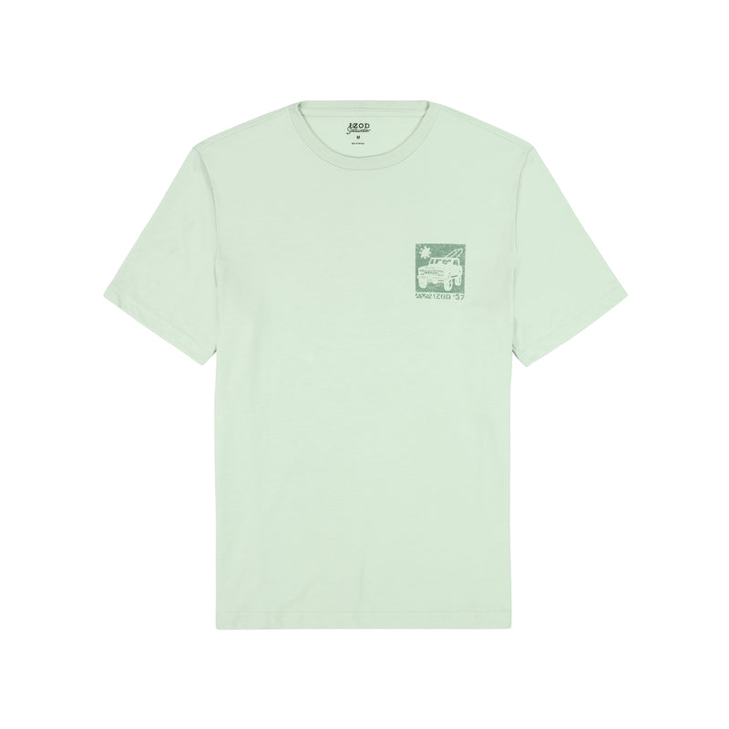 SALTWATER SHORT SLEEVE GRAPHIC TEE - BIRDS EGG GREEN