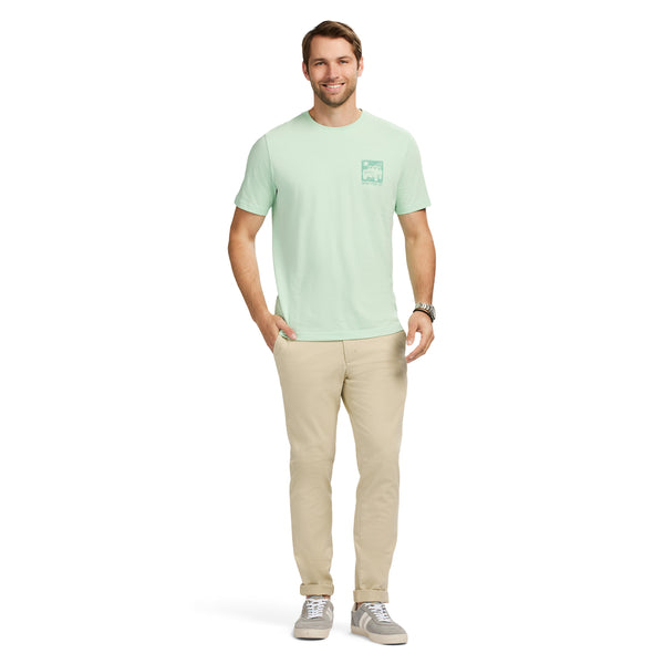 SALTWATER SHORT SLEEVE GRAPHIC TEE - BIRDS EGG GREEN