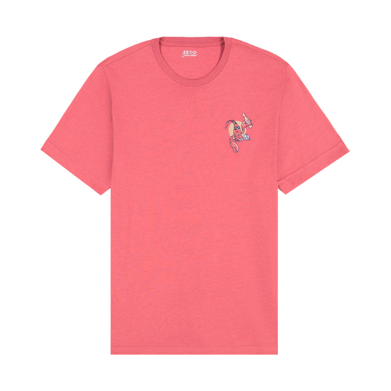 SALTWATER SHORT SLEEVE GRAPHIC TEE - HOLLY BERRY