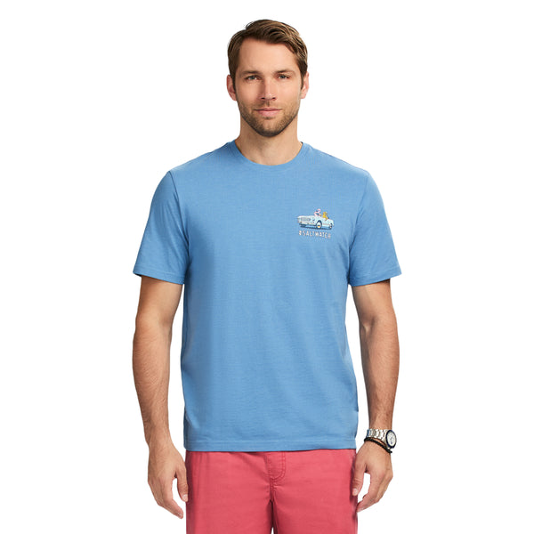 SALTWATER SHORT SLEEVE GRAPHIC TEE - RIVIERA
