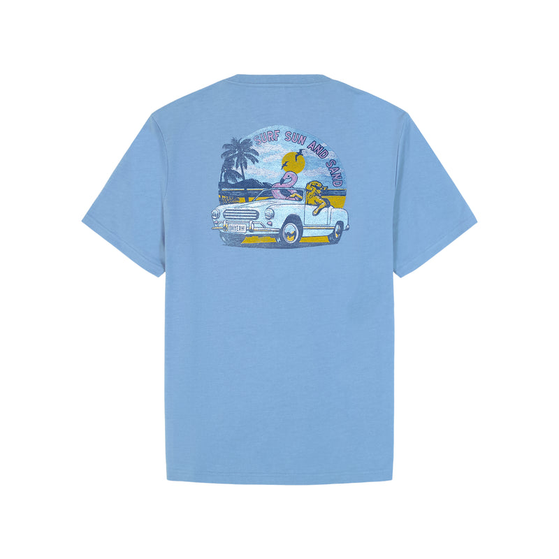 SALTWATER SHORT SLEEVE GRAPHIC TEE - RIVIERA