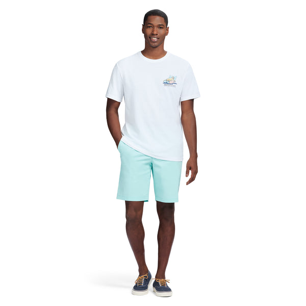 SALTWATER SHORT SLEEVE GRAPHIC TEE - BRIGHT WHITE