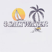 SALTWATER SHORT SLEEVE GRAPHIC TEE - BRIGHT WHITE