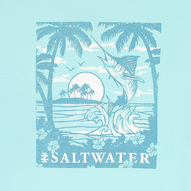 SALTWATER SHORT SLEEVE GRAPHIC TEE - LIMPET SHELL