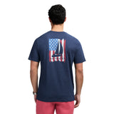 SALTWATER SHORT SLEEVE GRAPHIC TEE - MEDIEVAL BLUE