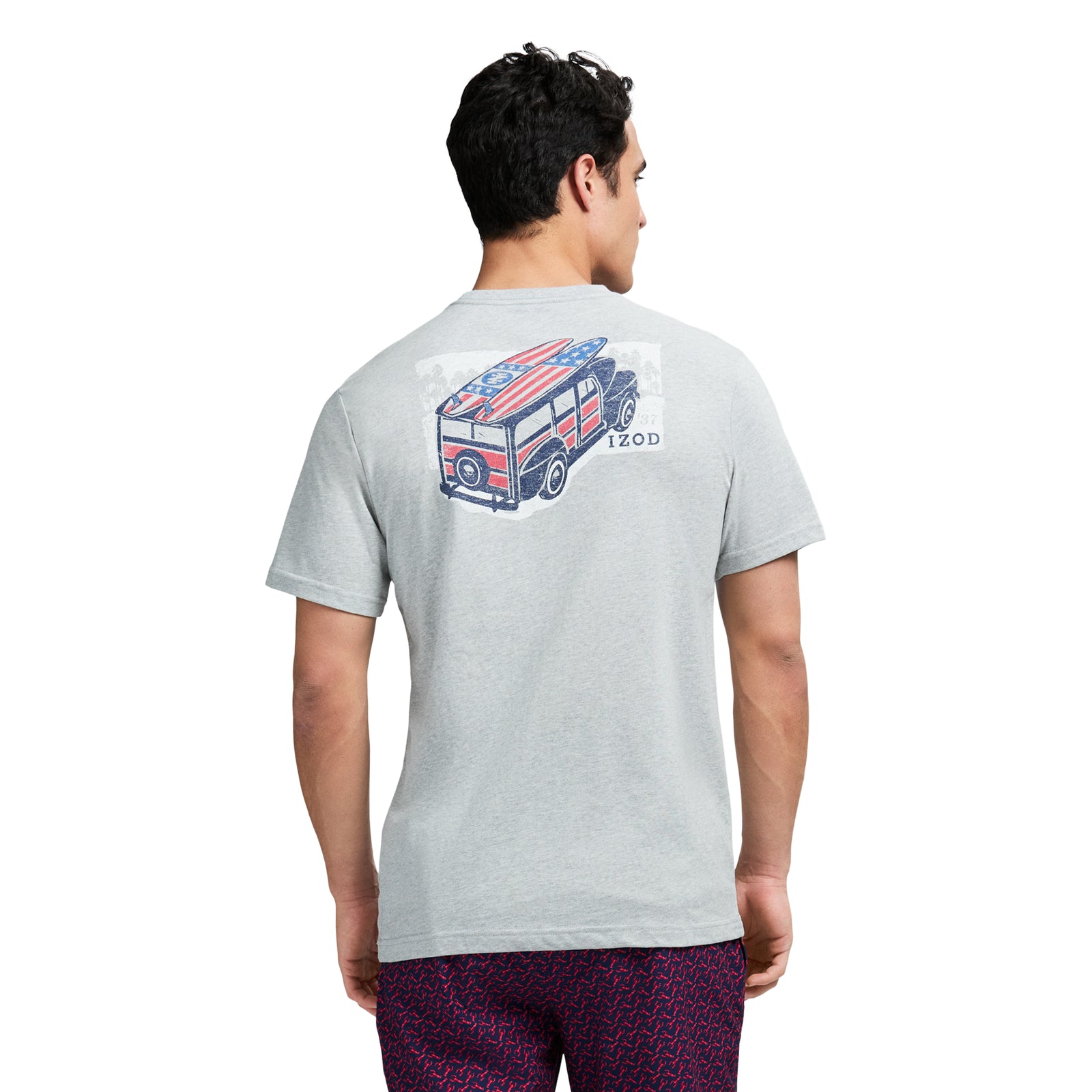 Saltwater Short Sleeve Graphic Tee - Lt Grey Hthr – IZOD