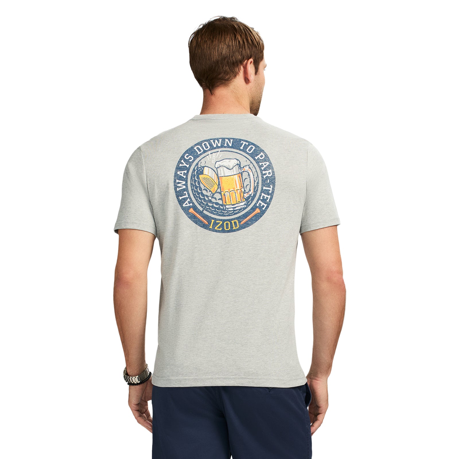 Saltwater Short Sleeve Graphic Tee - Lt Grey Hthr – IZOD