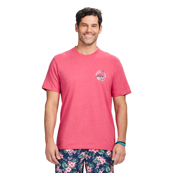 SALTWATER SHORT SLEEVE GRAPHIC TEE - HOLLY BERRY