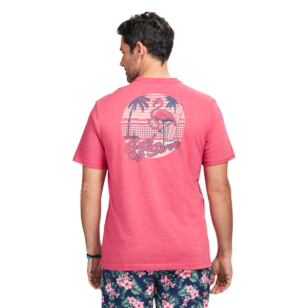 SALTWATER SHORT SLEEVE GRAPHIC TEE - HOLLY BERRY