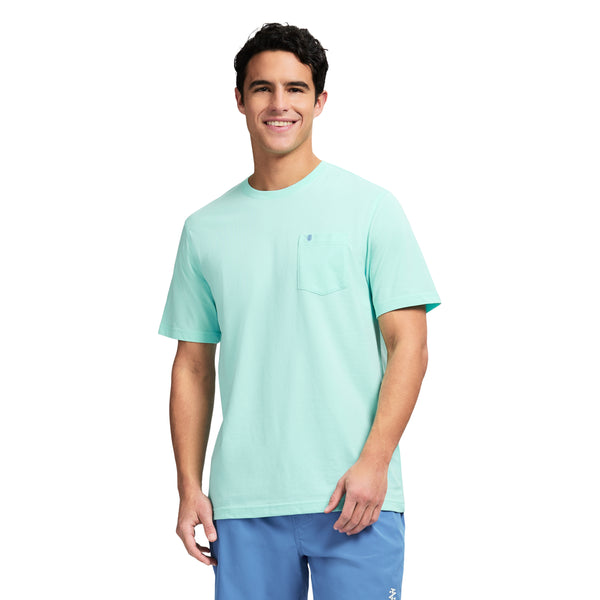 SALTWATER SOFT WASH POCKET TEE - LIMPET SHELL