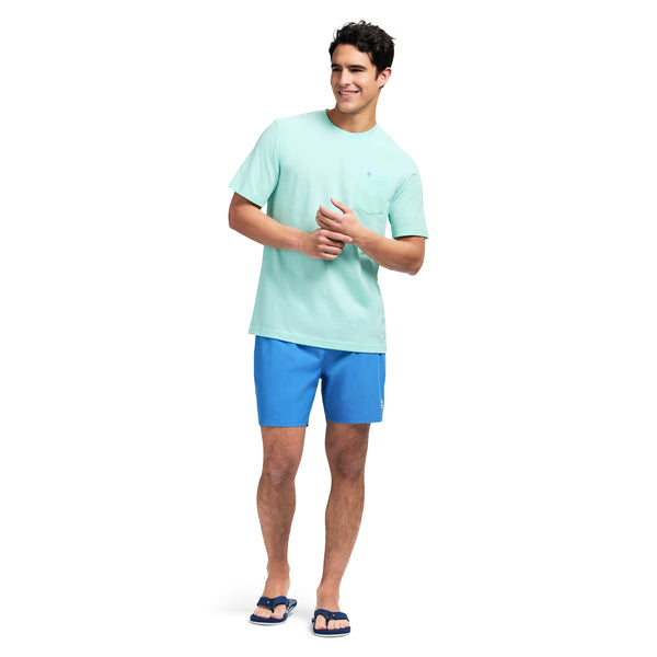 SALTWATER SOFT WASH POCKET TEE - LIMPET SHELL