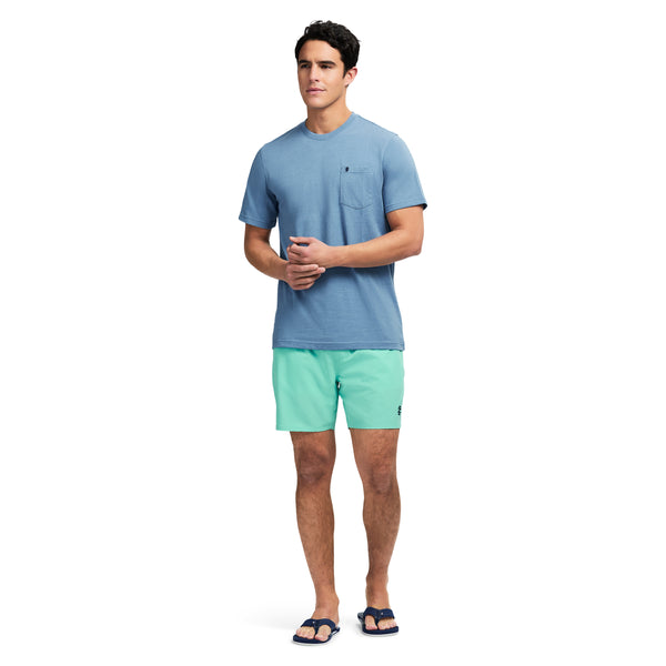 SALTWATER SOFT WASH POCKET TEE - RIVIERA
