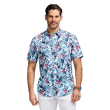 SUNSHIELD PERFORMANCE SHORT SLEEVE PRINTED SHIRT - HOLLY BERRY