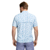 SUNSHIELD PERFORMANCE SHORT SLEEVE PRINTED SHIRT - RIVIERA