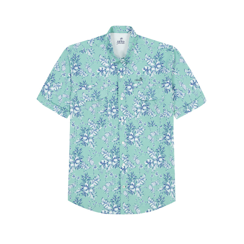 SUNSHIELD PERFORMANCE SHORT SLEEVE PRINTED SHIRT - WASABI