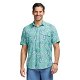 SUNSHIELD PERFORMANCE SHORT SLEEVE PRINTED SHIRT - WASABI