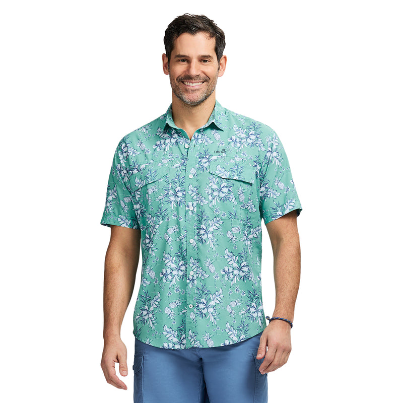 SUNSHIELD PERFORMANCE PRINTED SHIRT - WASABI