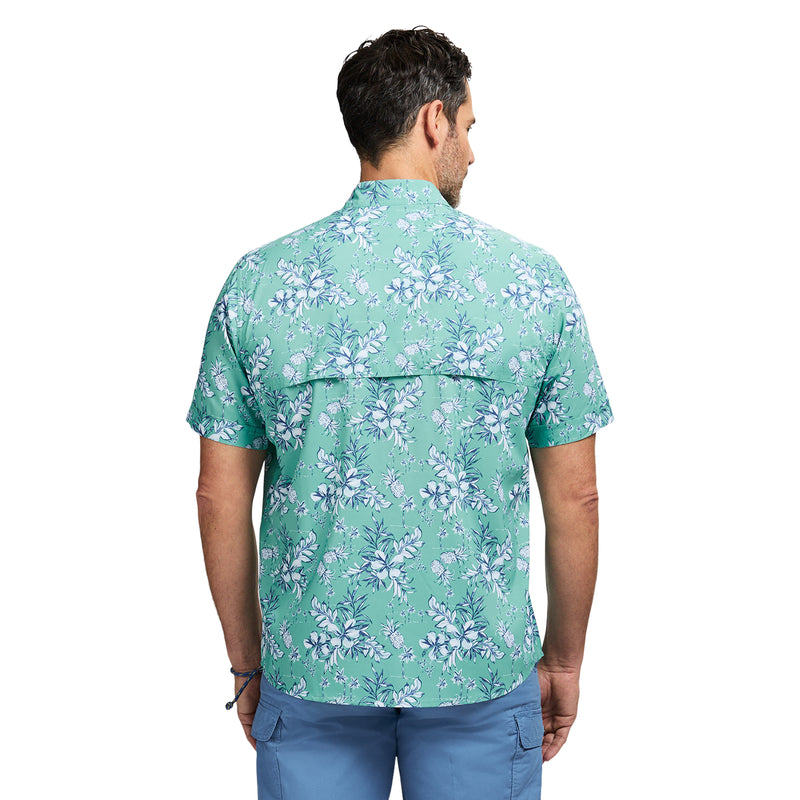 SUNSHIELD PERFORMANCE PRINTED SHIRT - WASABI