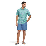 SUNSHIELD PERFORMANCE SHORT SLEEVE PRINTED SHIRT - WASABI