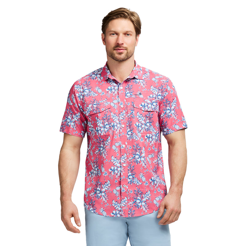 SUNSHIELD PERFORMANCE PRINTED SHIRT - DESERT ROSE