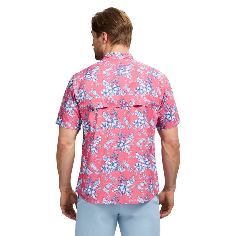 SUNSHIELD PERFORMANCE PRINTED SHIRT - DESERT ROSE