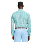 PERFORMANCE COMFORT LONG SLEEVE PLAID BUTTON DOWN SHIRT - WASABI