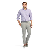 PERFORMANCE COMFORT LONG SLEEVE PLAID BUTTON DOWN SHIRT - VIOLA
