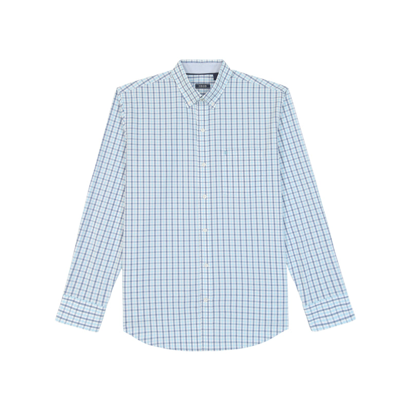 PERFORMANCE COMFORT LONG SLEEVE PLAID BUTTON DOWN SHIRT - ATOMIZER