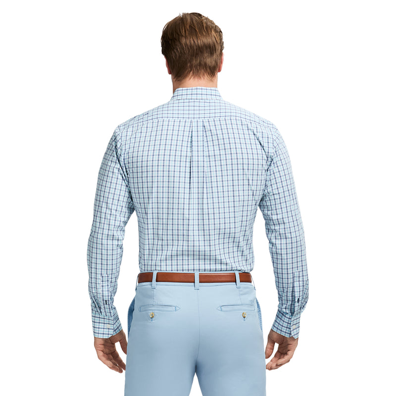 PERFORMANCE COMFORT LONG SLEEVE PLAID BUTTON DOWN SHIRT - ATOMIZER