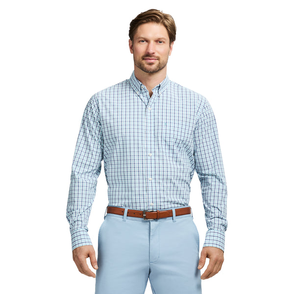 PERFORMANCE COMFORT LONG SLEEVE PLAID BUTTON DOWN SHIRT - ATOMIZER