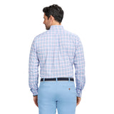 PERFORMANCE COMFORT LONG SLEEVE PLAID BUTTON DOWN SHIRT - FAIRY TALE