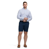 BIG & TALL PERFORMANCE COMFORT LONG SLEEVE PLAID BUTTON DOWN SHIRT - FAIRY TALE