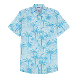 BIG & TALL DOCKSIDE SHORT SLEEVE CHAMBRAY PRINTED SHIRT - ATOMIZER