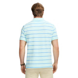 ADVANTAGE PERFORMANCE SHORT SLEEVE STRIPED POLO - LIMPET SHELL
