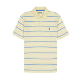 ADVANTAGE PERFORMANCE SHORT SLEEVE STRIPED POLO - LEMON MERINGUE