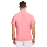 LUXURY SHORT SLEEVE BUTTON DOWN SHIRT - HOLLY BERRY
