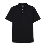 INTERLOCK SHORT SLEEVE POLO - BLACK