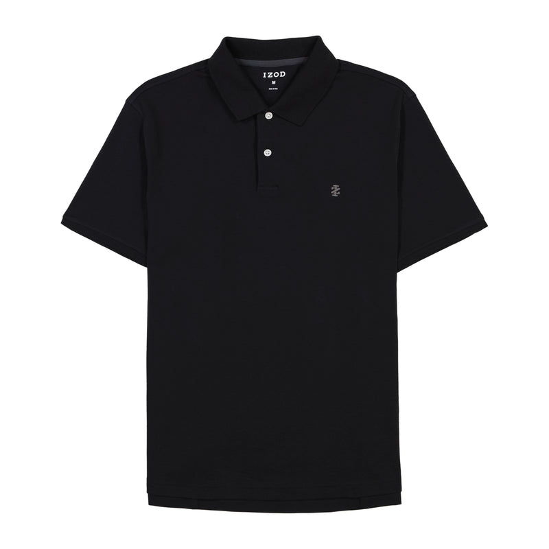INTERLOCK SHORT SLEEVE POLO - BLACK