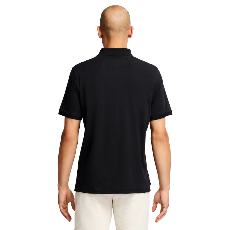 INTERLOCK SHORT SLEEVE POLO - BLACK