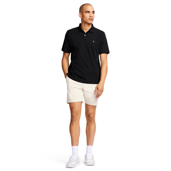 INTERLOCK SHORT SLEEVE POLO - BLACK